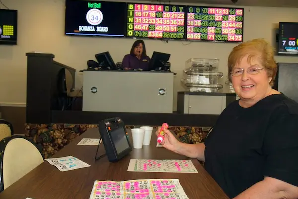 playing bingo